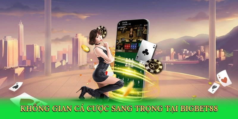 Không gian cá cược sang trọng tại Bigbet88